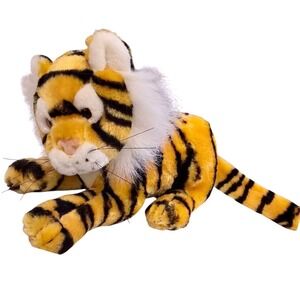 VTG Exxon Gas Promo Tiger Plush Stuffed Animal Mascot 1990s Toy 8" Advertising